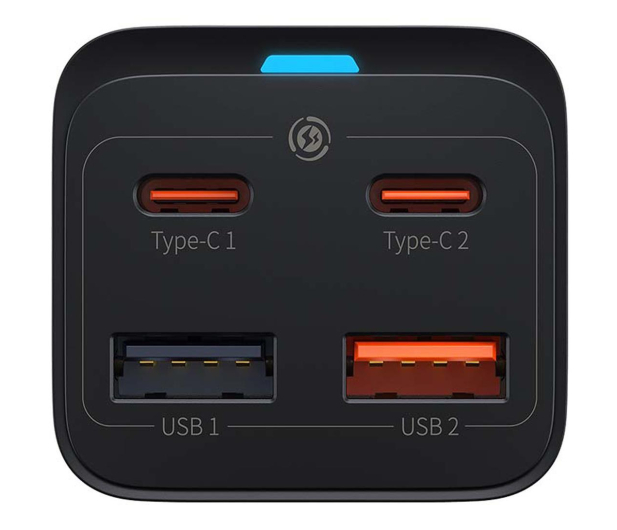 BASEUS Ładowarka sieciowa GaN3 Pro 2x USB-C 2x USB-A 65W CCGP040101 - 1195443 - zdjęcie 3